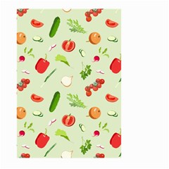 Seamless Pattern With Vegetables  Delicious Vegetables Large Garden Flag (two Sides) by SychEva