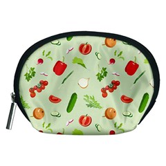 Seamless Pattern With Vegetables  Delicious Vegetables Accessory Pouch (medium) by SychEva