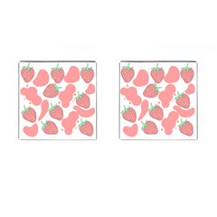 Strawberry Cow Pet Cufflinks (square) by Magicworlddreamarts1