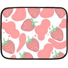 Strawberry Cow Pet Fleece Blanket (mini) by Magicworlddreamarts1