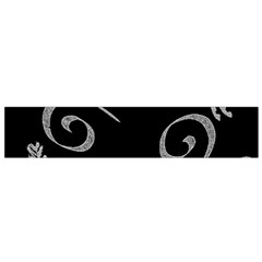 Kelpie Horses Black And White Inverted Small Flano Scarf by Abe731