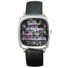 Techno Bouquet Square Metal Watch by MRNStudios