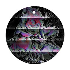 Techno Bouquet Round Ornament (two Sides) by MRNStudios