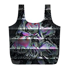 Techno Bouquet Full Print Recycle Bag (l) by MRNStudios