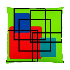 Colorful Rectangle Boxes Standard Cushion Case (one Side) by Magicworlddreamarts1