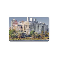 Urban Coastal Scene, Montevideo Uruguay Magnet (name Card) by dflcprintsclothing