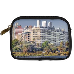 Urban Coastal Scene, Montevideo Uruguay Digital Camera Leather Case by dflcprintsclothing