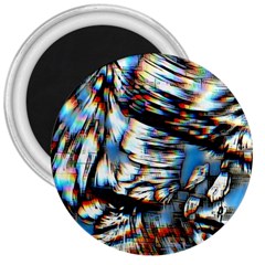 Rainbow Vortex 3  Magnets by MRNStudios