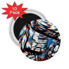 Rainbow Vortex 2 25  Magnets (10 Pack)  by MRNStudios