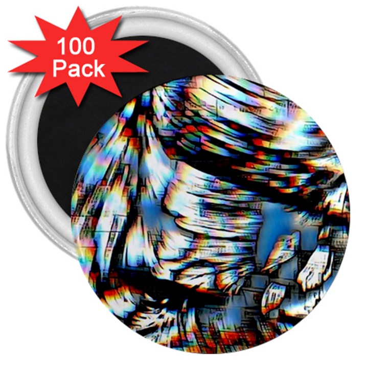 Rainbow Vortex 3  Magnets (100 pack)