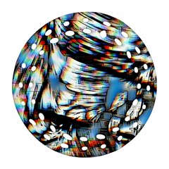 Rainbow Vortex Ornament (round Filigree) by MRNStudios