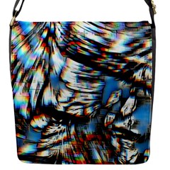 Rainbow Vortex Flap Closure Messenger Bag (s) by MRNStudios