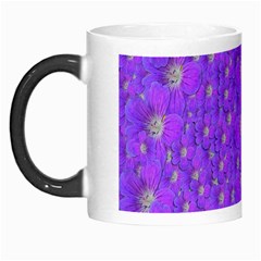 Paradise Flowers In A Peaceful Environment Of Floral Freedom Morph Mugs by pepitasart