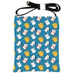 Funny Pets Shoulder Sling Bag by SychEva