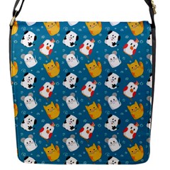 Funny Pets Flap Closure Messenger Bag (s)