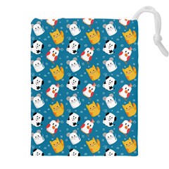Funny Pets Drawstring Pouch (5xl) by SychEva