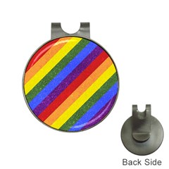 Lgbt Pride Motif Flag Pattern 1 Hat Clips With Golf Markers by dflcprintsclothing