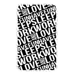 Sleep Work Love And Have Fun Typographic Pattern Memory Card Reader (rectangular) by dflcprintsclothing