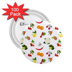 Fruits, Vegetables And Berries 2 25  Buttons (100 Pack)  by SychEva