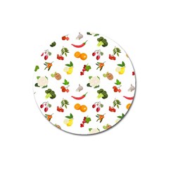 Fruits, Vegetables And Berries Magnet 3  (round) by SychEva