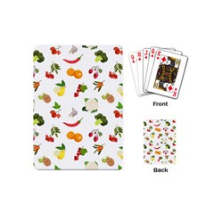 Fruits, Vegetables And Berries Playing Cards Single Design (mini) by SychEva