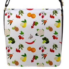 Fruits, Vegetables And Berries Flap Closure Messenger Bag (s) by SychEva