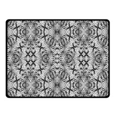 Black And White Ornate Pattern Double Sided Fleece Blanket (small)  by dflcprintsclothing