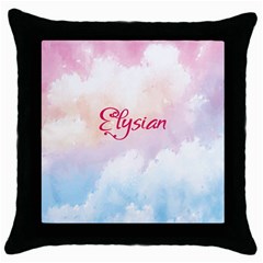 Elysian Throw Pillow Case (black) by designsbymallika