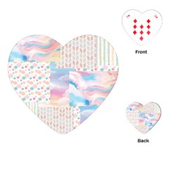 Pastel Love Playing Cards Single Design (heart) by designsbymallika