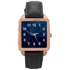 Luxda No 1 Rose Gold Leather Watch  by HWDesign