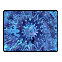 Fuzzball Mandala Double Sided Fleece Blanket (small)  by MRNStudios