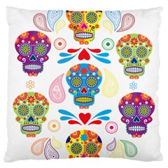 Boho Skull Vibe Standard Flano Cushion Case (one Side) by designsbymallika