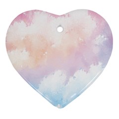 Morning Sky Love Ornament (heart) by designsbymallika