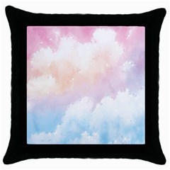 Morning Sky Love Throw Pillow Case (black) by designsbymallika