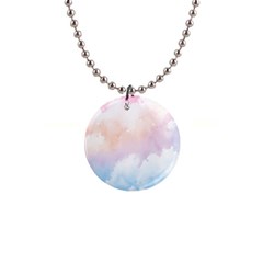 Morning Sky Love 1  Button Necklace by designsbymallika