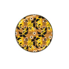 Folk Flowers Art Pattern  Hat Clip Ball Marker by Eskimos