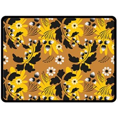 Folk Flowers Art Pattern  Double Sided Fleece Blanket (large)  by Eskimos