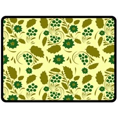 Folk Flowers Art Pattern Floral  Double Sided Fleece Blanket (large)  by Eskimos