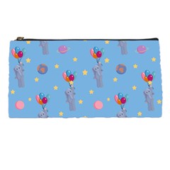 Baby Elephant Flying On Balloons Pencil Case by SychEva