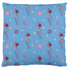 Baby Elephant Flying On Balloons Standard Flano Cushion Case (one Side) by SychEva