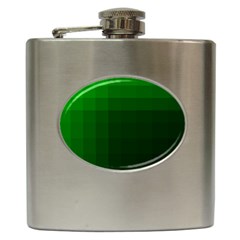 Zappwaits-green Hip Flask (6 Oz) by zappwaits