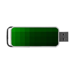 Zappwaits-green Portable Usb Flash (one Side)