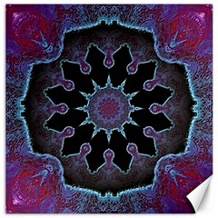 Framed Mandala Canvas 12  X 12  by MRNStudios