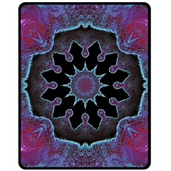 Framed Mandala Fleece Blanket (medium)  by MRNStudios