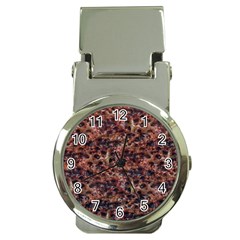 Warm Abstract Surface Print Money Clip Watches