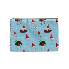 Funny Mushrooms Go About Their Business Cosmetic Bag (medium)