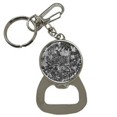 Grey And White Grunge Camouflage Abstract Print Bottle Opener Key Chain by dflcprintsclothing