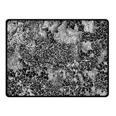 Grey And White Grunge Camouflage Abstract Print Double Sided Fleece Blanket (small)  by dflcprintsclothing