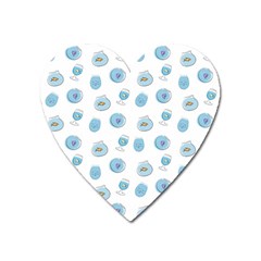 Aquarium With Fish Heart Magnet by SychEva