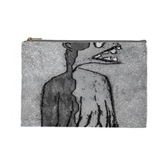 Sketchy Style Bird Drawing Cosmetic Bag (large) by dflcprintsclothing
